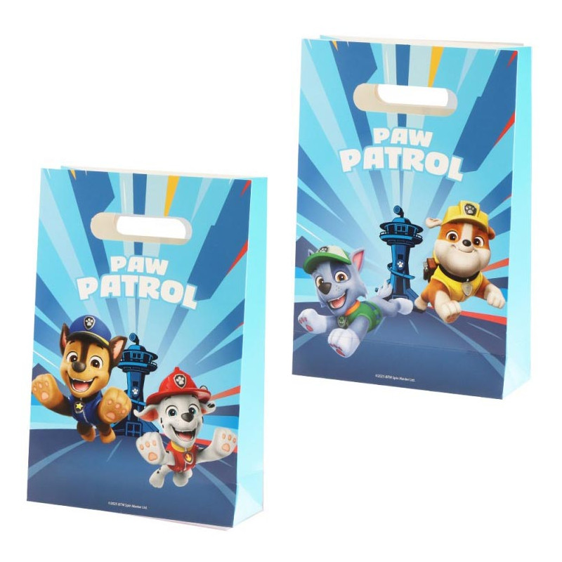 Sac cadeau Pat'Patrouille bleu