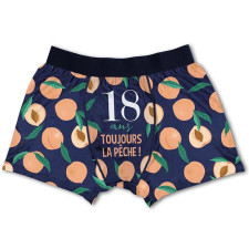 Caleçon 18 ans humoristique pour anniversaire