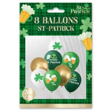 Assortiment de ballons thème Saint-Patrick Assortiment de ballons thème Saint-Patrick