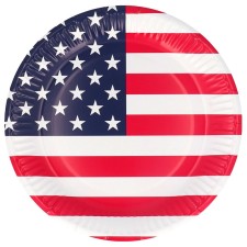 Assiettes USA en carton vaisselle jetable
