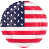 Assiettes USA en carton vaisselle jetable