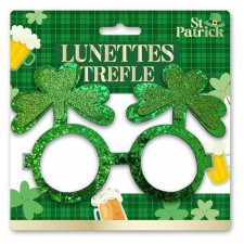 Lunettes avec trèfles verts pour la Saint-Patrick