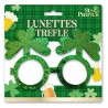 Lunettes avec trèfles verts pour la Saint-Patrick