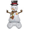 Ballon bonhomme de neige