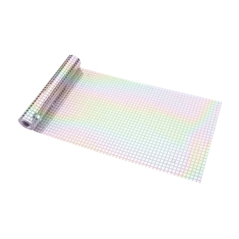 Chemin de table disco irisé