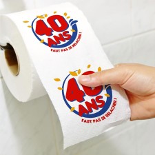 Rouleau de PQ 40 ans cadeau anniversaire Rouleau de PQ 40 ans cadeau anniversaire