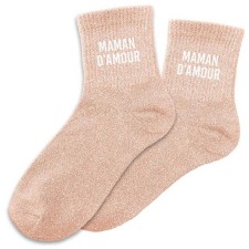 Chaussettes paillettes Maman d'amour