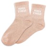 Chaussettes paillettes Maman d'amour