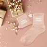 Cadeau fête des mères chaussettes à paillettes