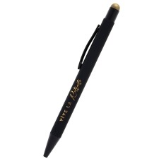 Stylo Vive la Retraite noir et or