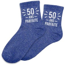 Chaussettes paillettes 50 ans anniversaire