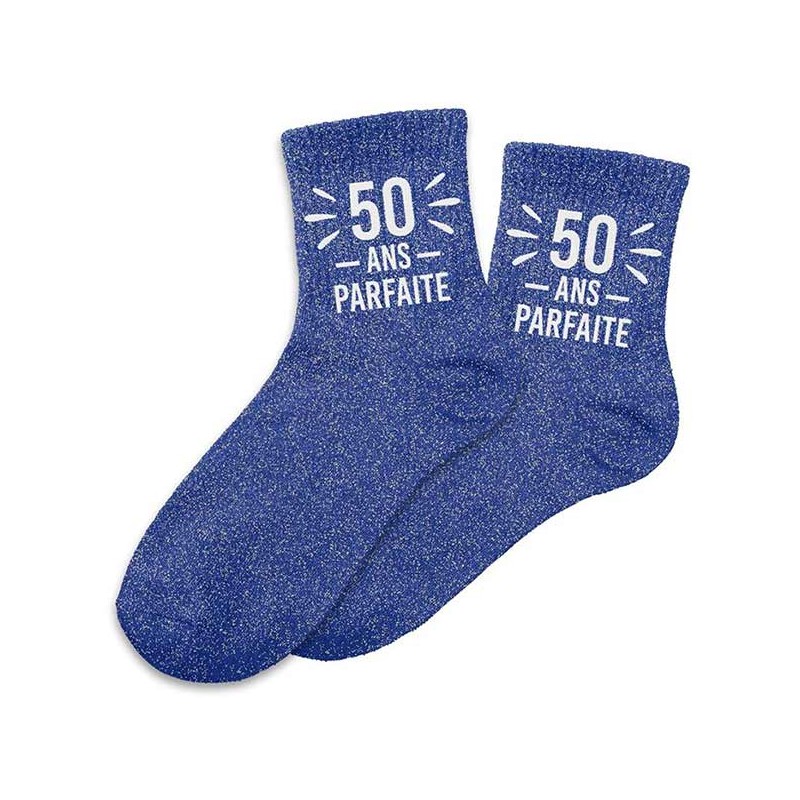 Chaussettes paillettes 50 ans anniversaire Chaussettes paillettes 50 ans anniversaire