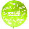 Ballon joyeux anniversaire géant vert Ballon joyeux anniversaire géant vert