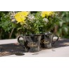 Mug retraite noir et or cadeau départ en retraite