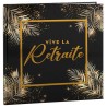 Livre d'or retraite noir et or