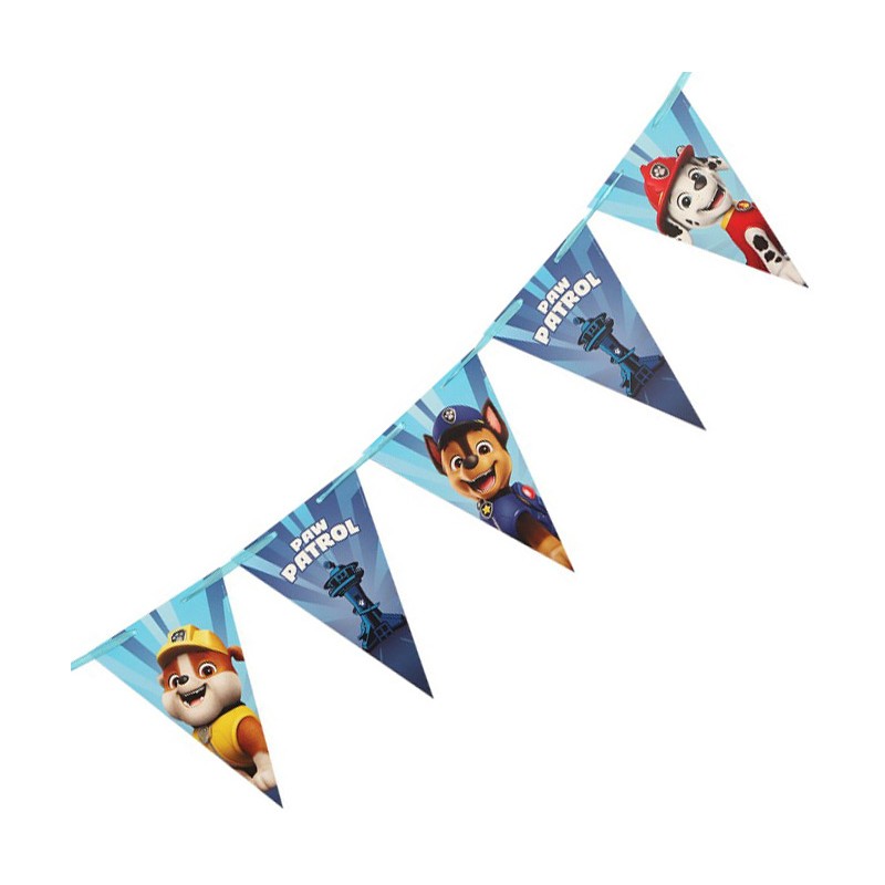 Guirlande fanion Pat'Patrouille bleue Guirlande fanion Pat'Patrouille bleue