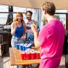 Jeu avec verres bière pong