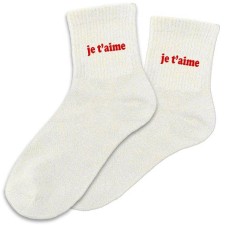 Chaussettes paillettes Je t'aime