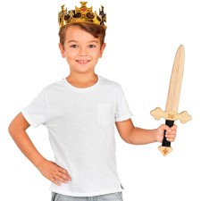 Épée de roi pour enfant en bois Épée de roi pour enfant en bois