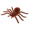 Araignée d'Halloween brune floquée Araignée d'Halloween brune floquée