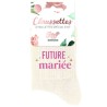 Paire de chaussettes EVJF Future Mariée à paillettes