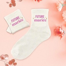 Cadeau EVJF chaussettes à paillettes Future Mariée Cadeau EVJF chaussettes à paillettes Future Mariée
