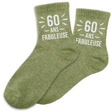 Chaussette paillette 60 ans anniversaire