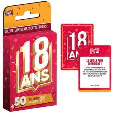 Jeu de cartes 18 ans anniversaire