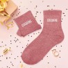 Cadeau chaussettes à paillettes coquine