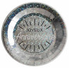 Assiettes joyeux anniversaire argentés en carton Assiettes joyeux anniversaire argentés en carton