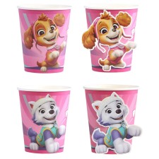 Gobelets Pat'Patrouille roses en carton