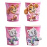 Gobelets Pat'Patrouille roses en carton