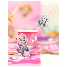 Gobelet Pat'Patrouille anniversaire rose avec paille Gobelet Pat'Patrouille anniversaire rose avec paille