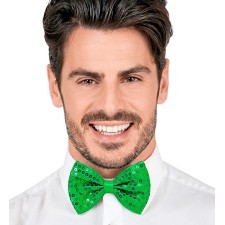 Nœud papillon vert brillant pour déguisement