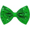 Nœud papillon vert à sequins