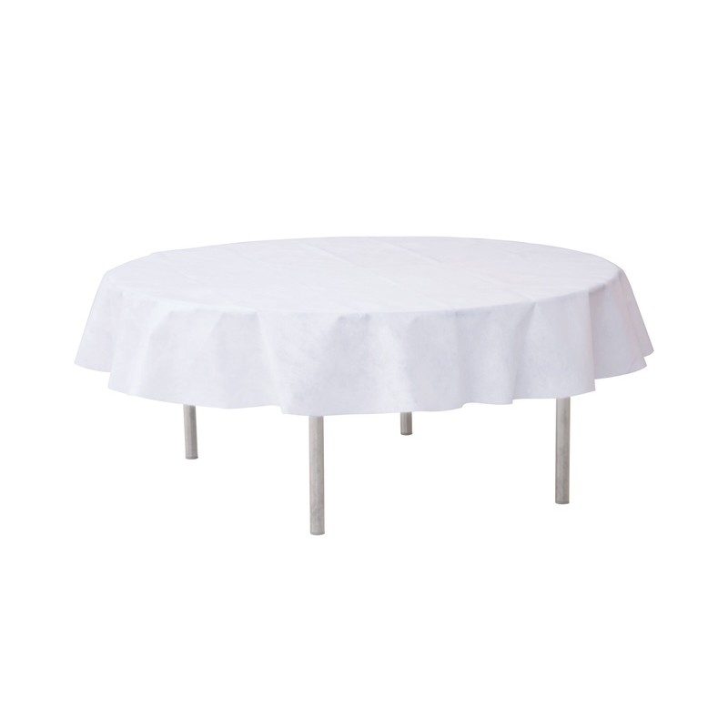 Nappe blanche ronde Nappe blanche ronde