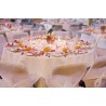 Nappe ronde blanche mariage