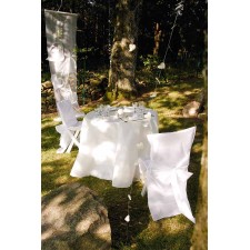 Nappe ronde blanche 240 cm Nappe ronde blanche 240 cm