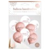Paquet de ballons joyeux anniversaire rose gold
