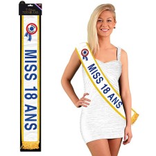 Écharpe miss 18 ans anniversaire