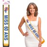 Écharpe miss 60 ans anniversaire Écharpe miss 60 ans anniversaire