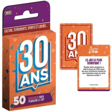 Jeu de cartes 30 ans anniversaire