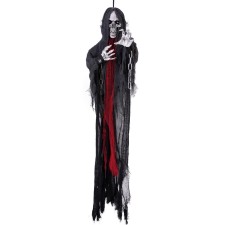 Faucheuse animée à suspendre pour décoration Halloween
