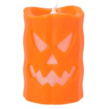 Bougie Halloween citrouille LED