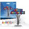 Centre de table anniversaire multicolore Centre de table anniversaire multicolore