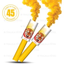 Fumigène à main jaune