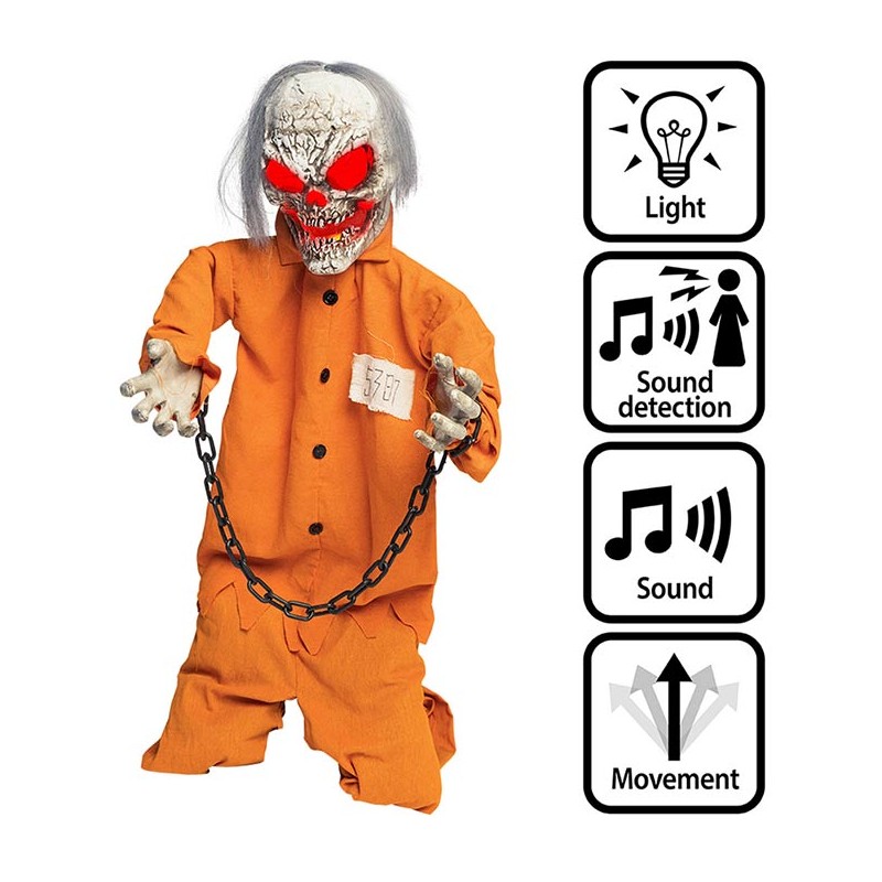 Automate Halloween squelette condamné Automate Halloween squelette condamné