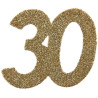 Confettis pour table d'anniversaire 30 ans couleur or Confettis pour table d'anniversaire 30 ans couleur or