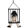 Dos petit automate Halloween surprenant dans une cage Dos petit automate Halloween surprenant dans une cage