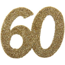 Confettis de table pour anniversaire 60 ans dorés